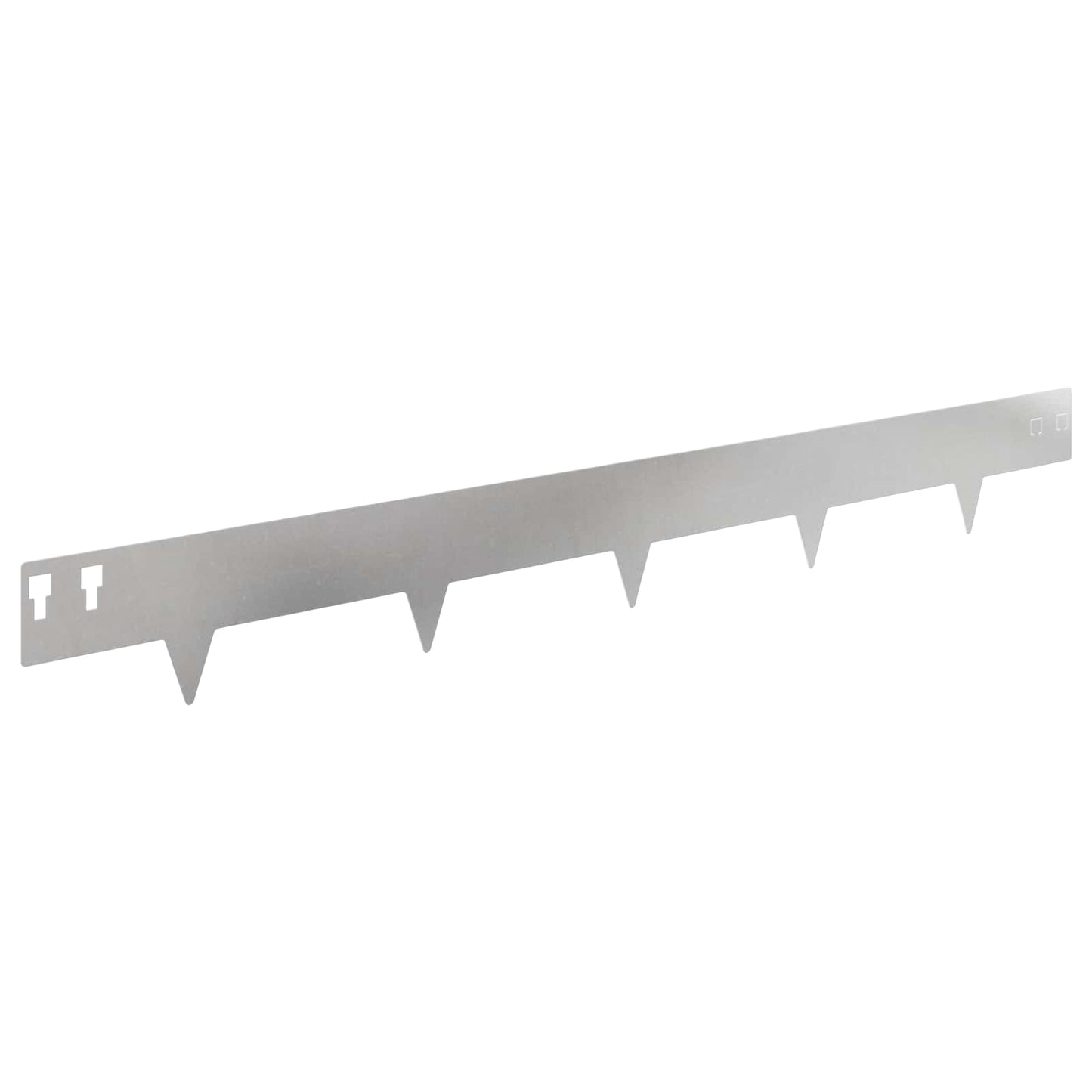 Lawn Edging 10 pcs 100 x 12 cm Steel Silver
