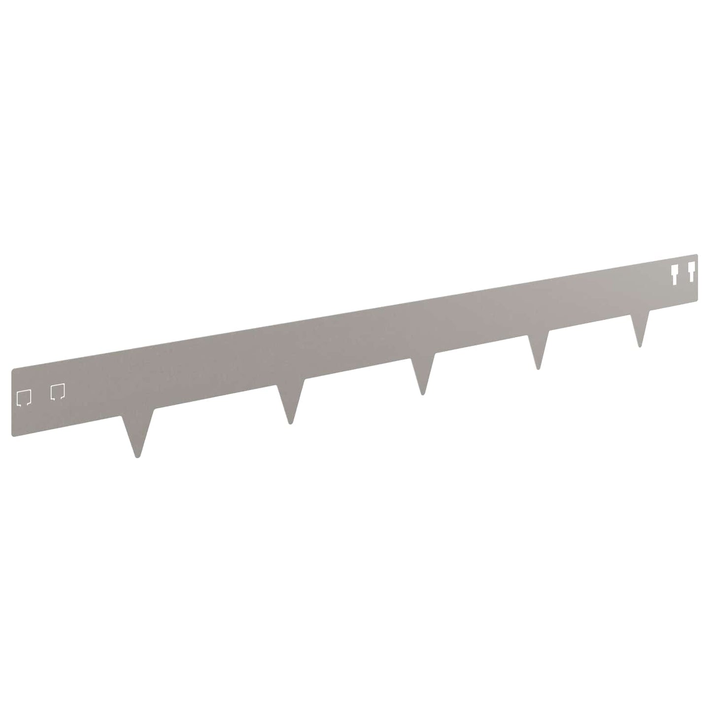 Lawn Edging 20 pcs 100 x 12 cm Steel Rusty