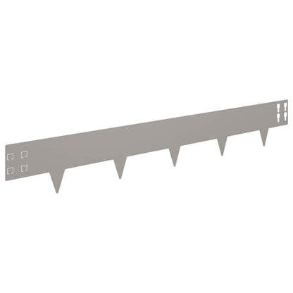 Lawn Edging 20 pcs 100 x 15 cm Steel Rusty