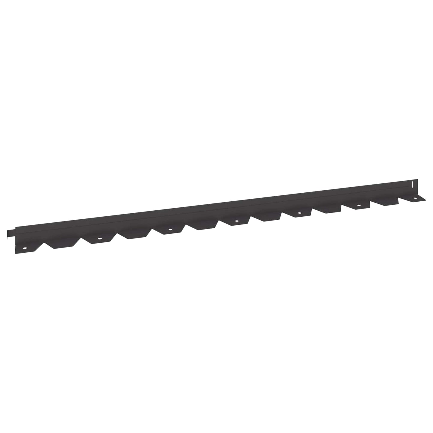 Lawn Edging 20 pcs 102 x 4 x 4 cm Steel Black