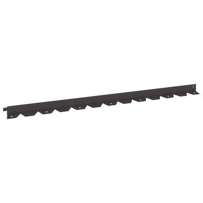 Lawn Edging 20 pcs 102 x 4 x 4 cm Steel Black