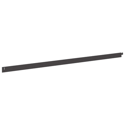 Lawn Edging 20 pcs 102 x 4 x 4 cm Steel Black