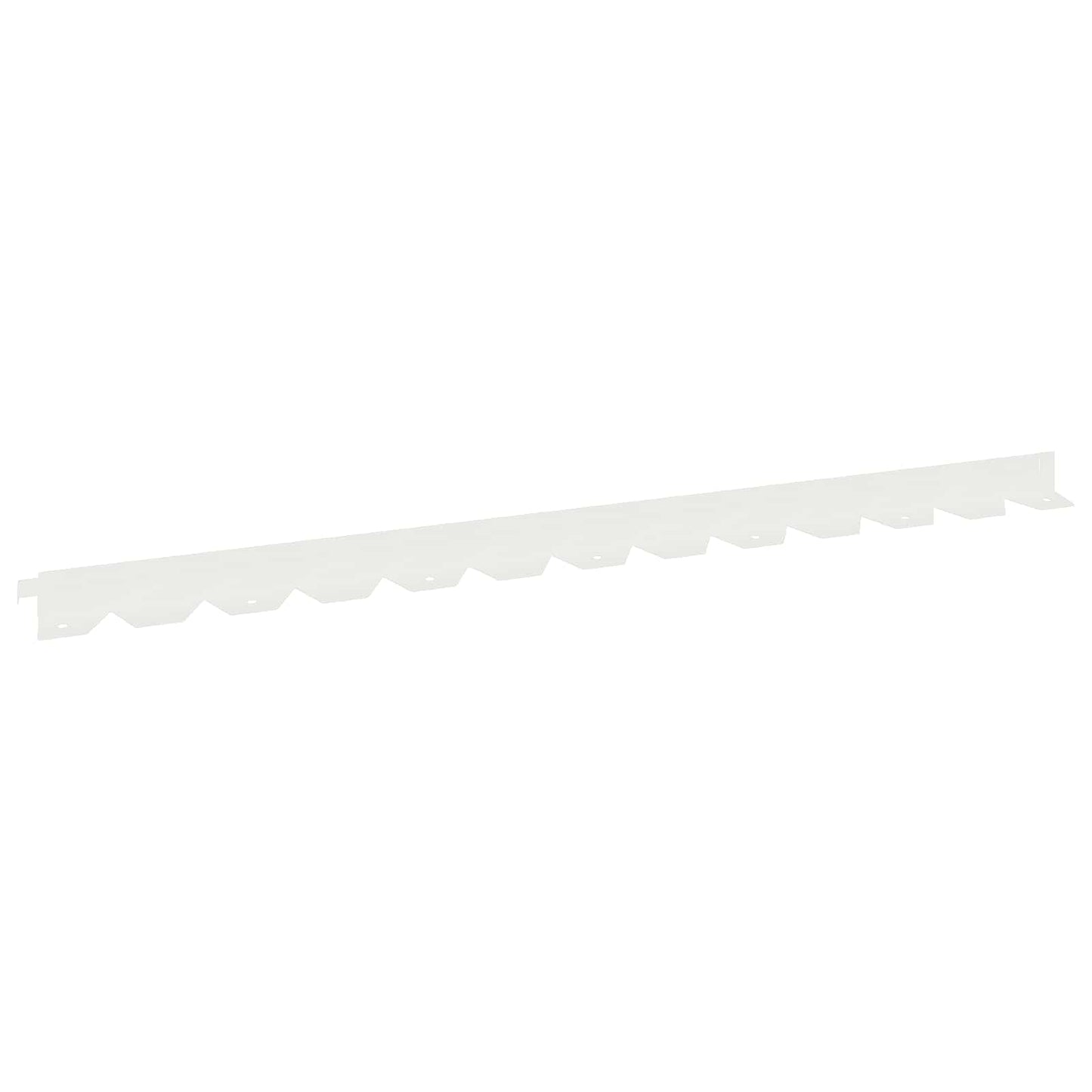 Lawn Edging 10 pcs 102 x 4 x 4 cm Steel White