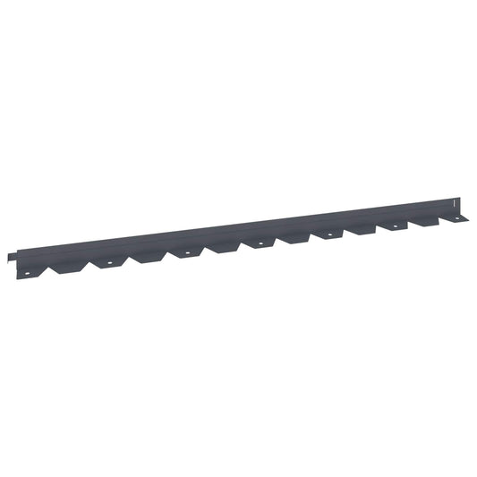 Lawn Edging 10 pcs 102 x 4 x 4 cm Steel Anthracite