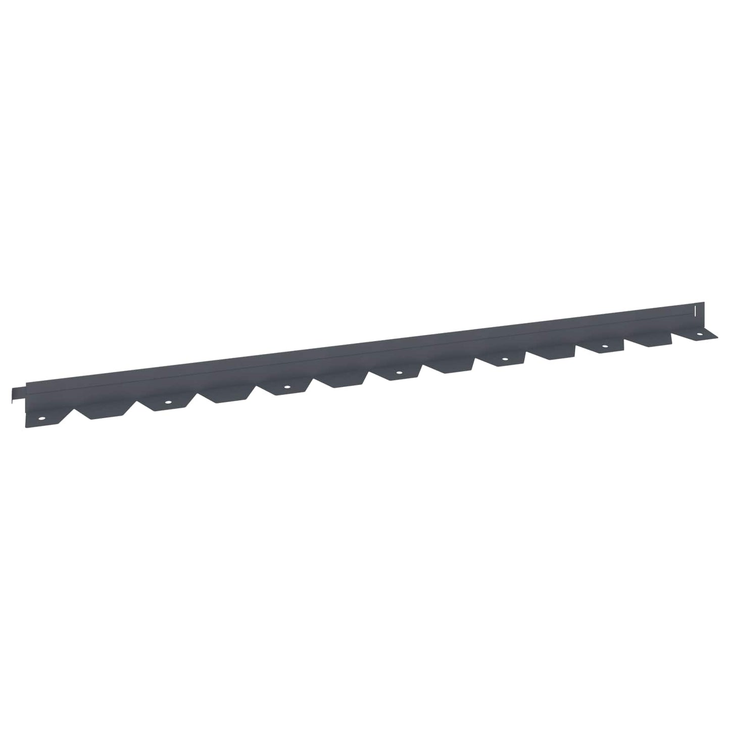 Lawn Edging 30 pcs 102 x 4 x 4 cm Steel Anthracite