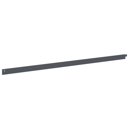 Lawn Edging 50 pcs 102 x 4 x 4 cm Steel Anthracite