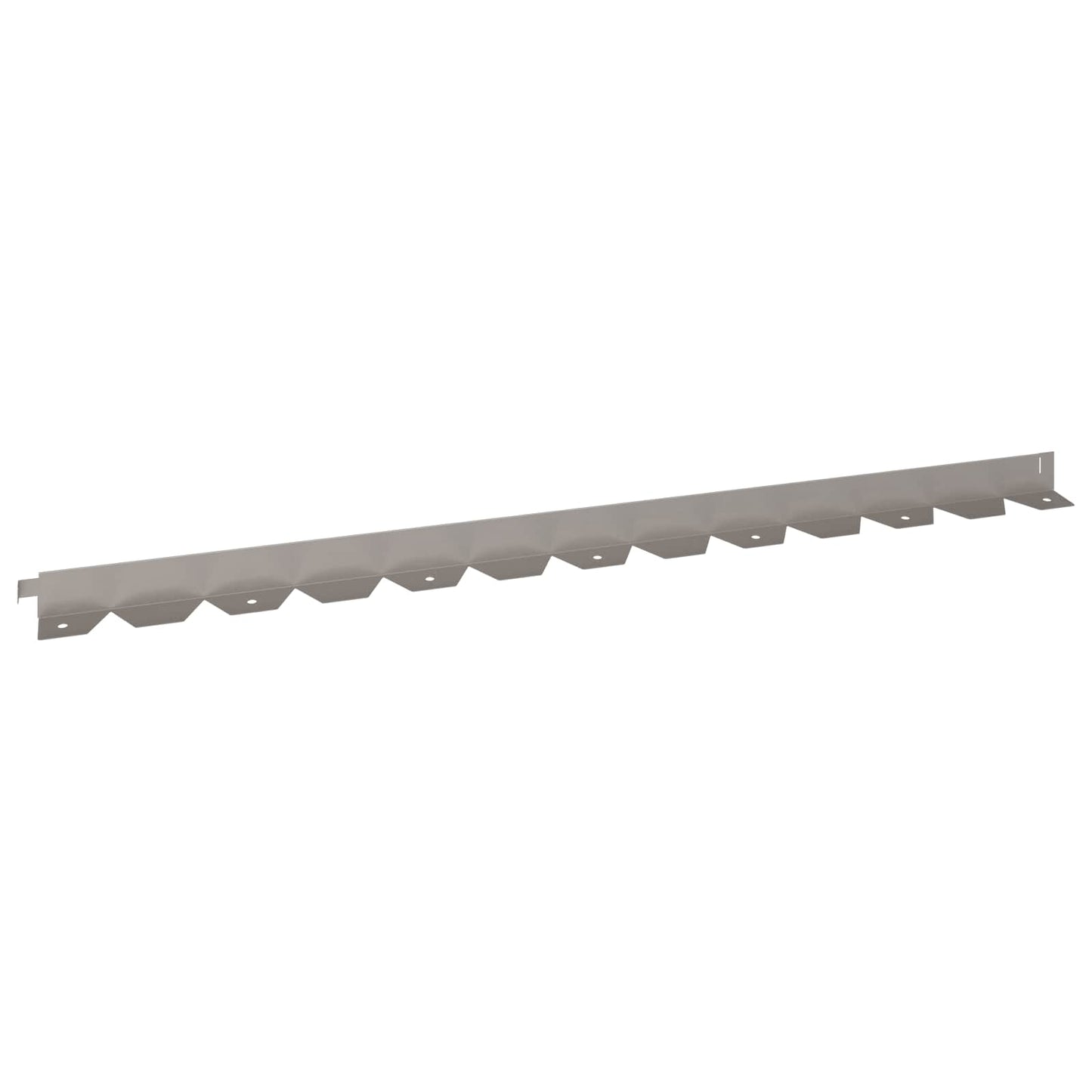 Lawn Edging 10 pcs 102 x 4 x 4 cm Steel Rusty