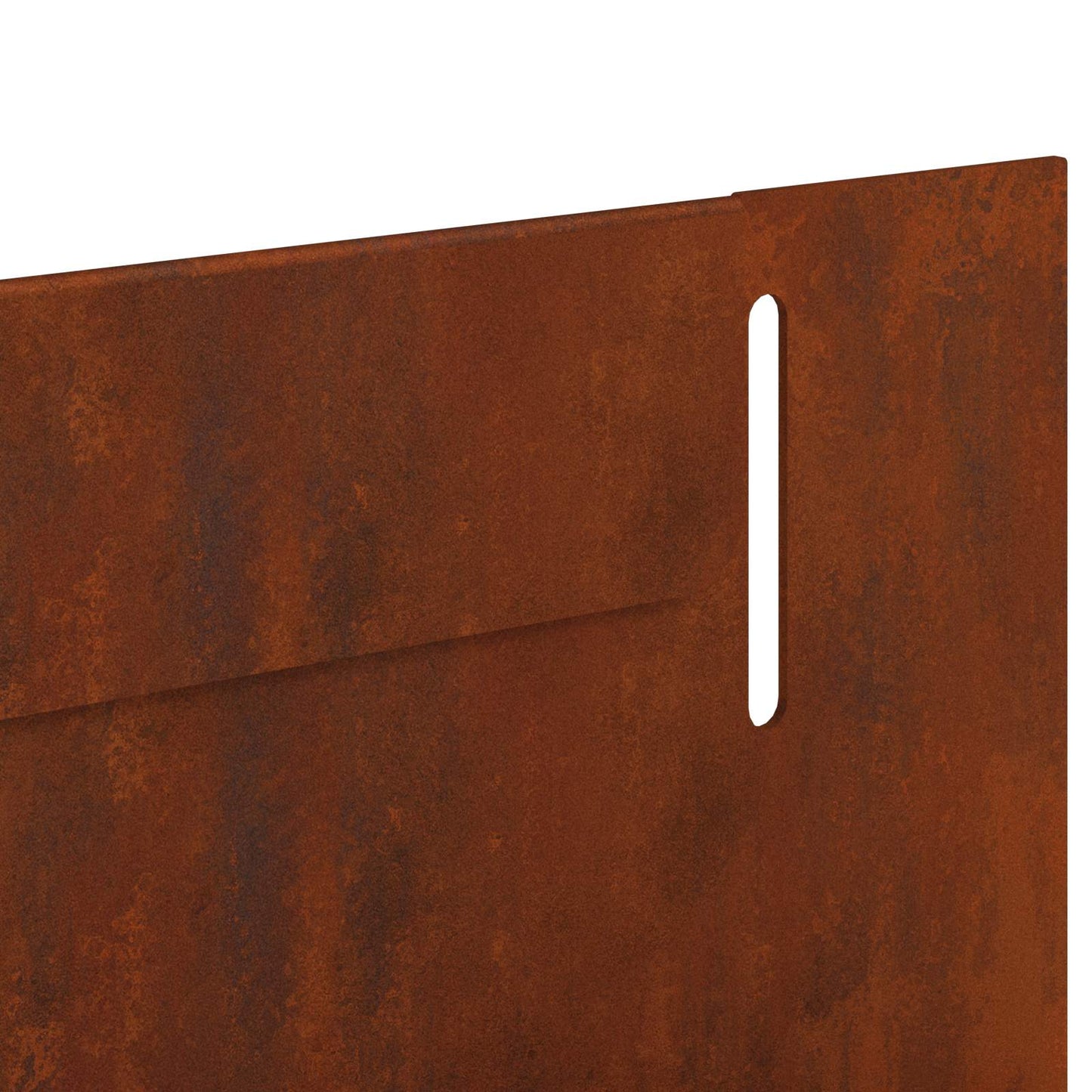 Lawn Edging 30 pcs 102 x 4 x 4 cm Steel Rusty