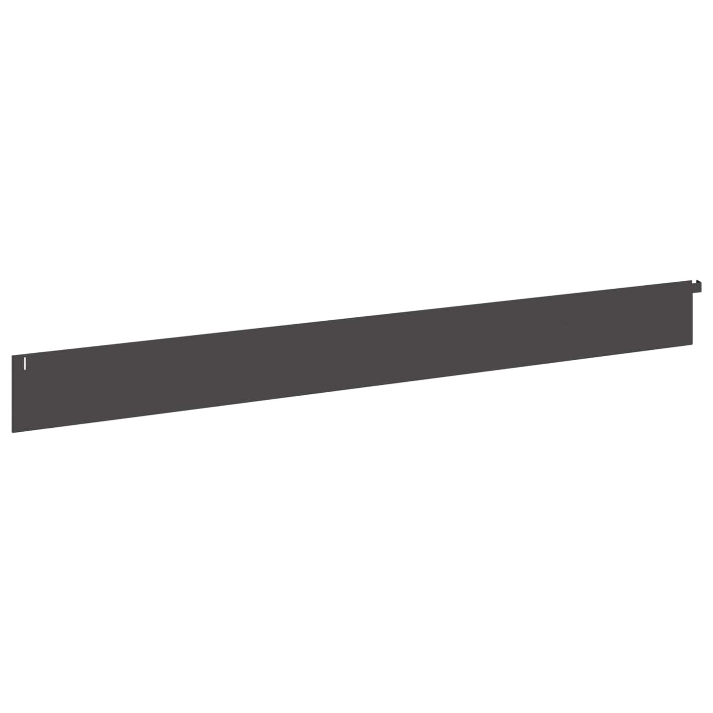 Lawn Edging 20 pcs 102 x 10 x 4 cm Steel Black
