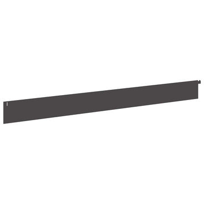 Lawn Edging 30 pcs 102 x 10 x 4 cm Steel Black
