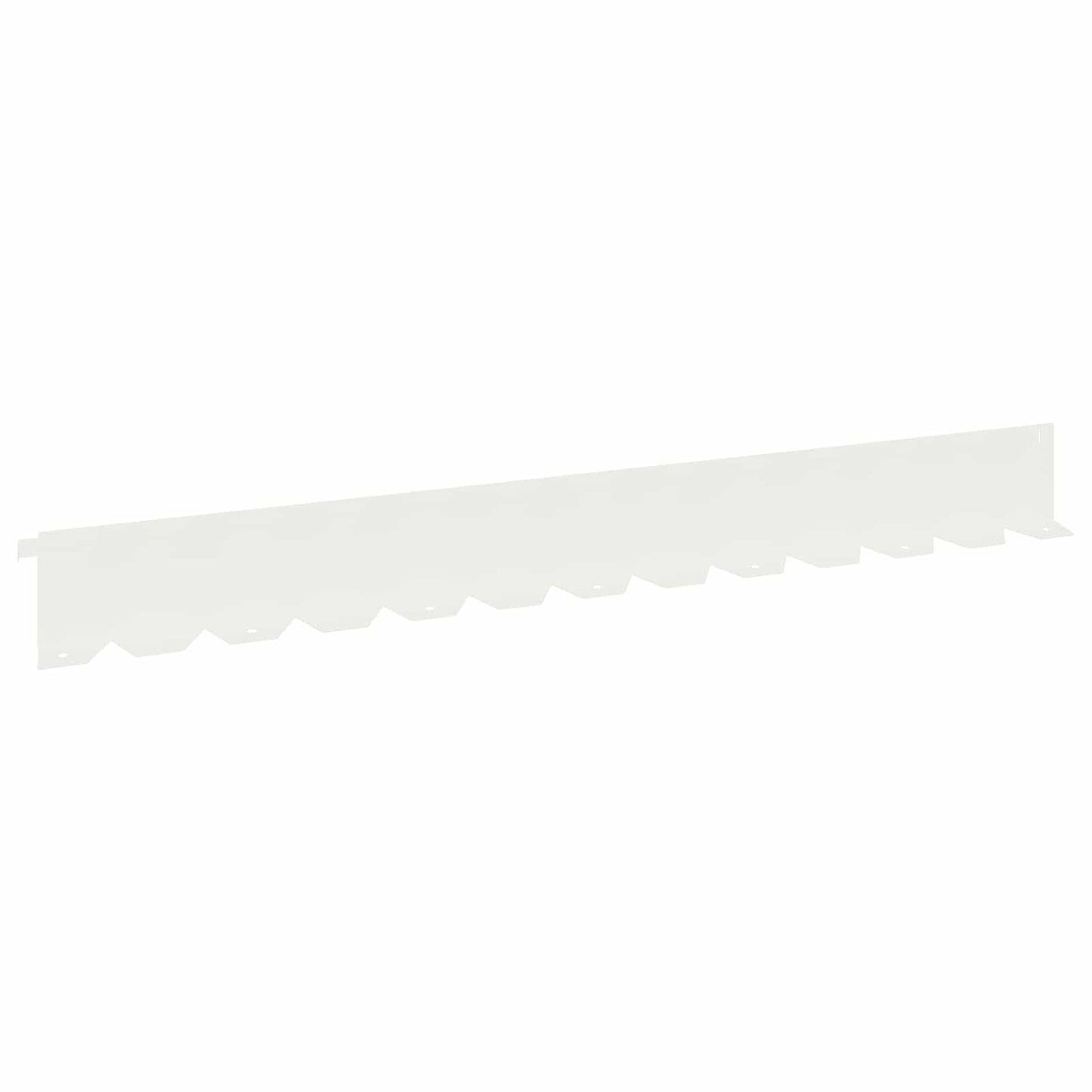 Lawn Edging 30 pcs 102 x 10 x 4 cm Steel White