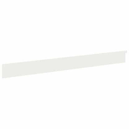 Lawn Edging 30 pcs 102 x 10 x 4 cm Steel White
