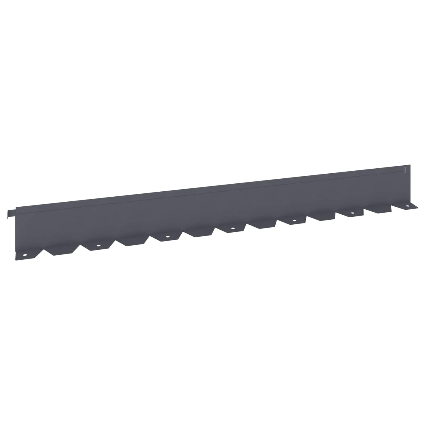 Lawn Edging 30 pcs 102 x 10 x 4 cm Steel Anthracite
