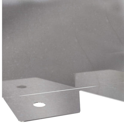 Lawn Edging 20 pcs 102 x 10 x 4 cm Steel Silver