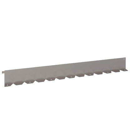 Lawn Edging 10 pcs 102 x 10 x 4 cm Steel Rusty