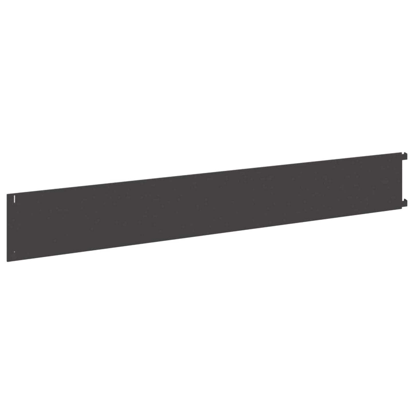 Lawn Edging 10 pcs 102 x 15 x 4 cm Steel Black