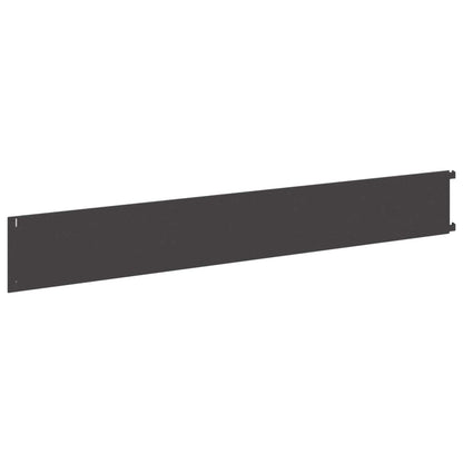 Lawn Edging 20 pcs 102 x 15 x 4 cm Steel Black