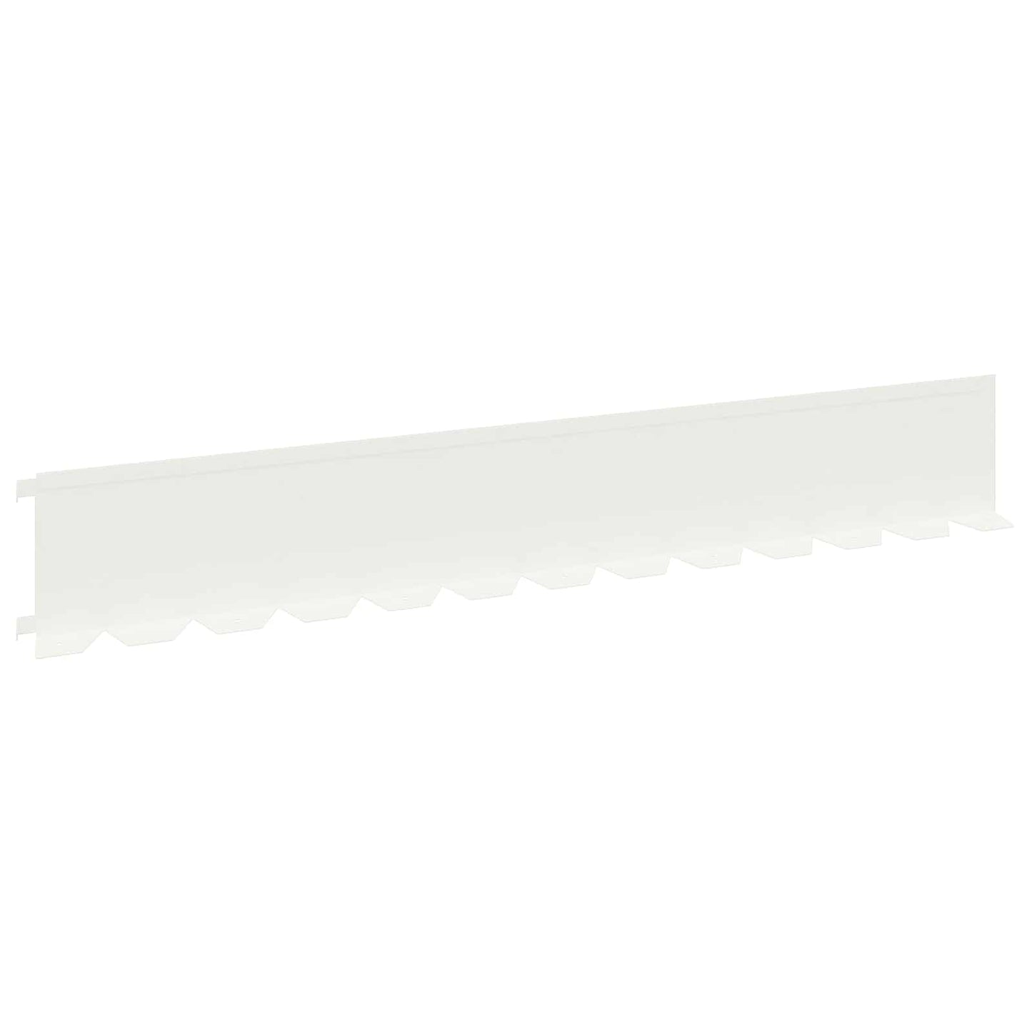Lawn Edging 20 pcs 102 x 15 x 4 cm Steel White