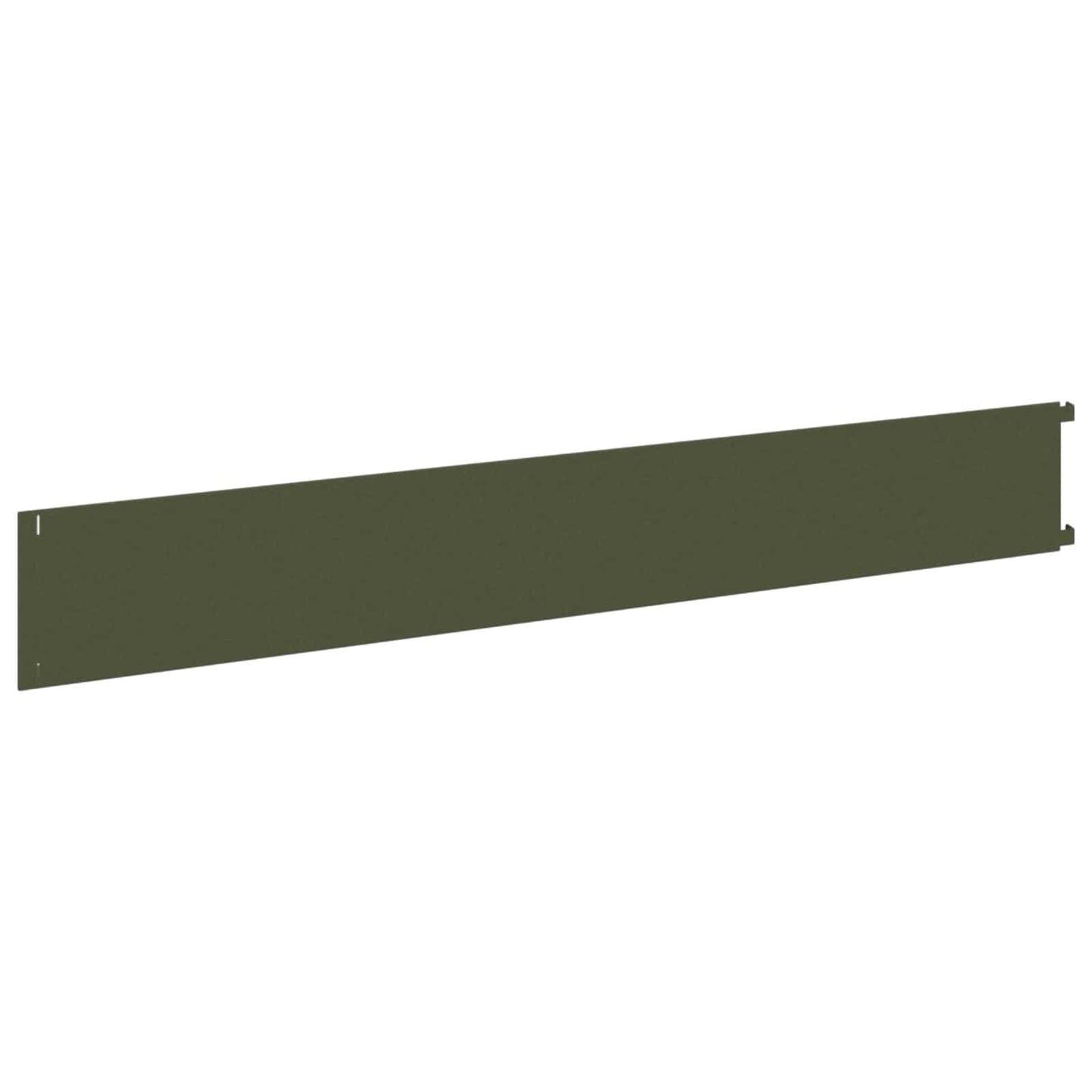 Lawn Edging 20 pcs 102 x 15 x 4 cm Steel Olive Green