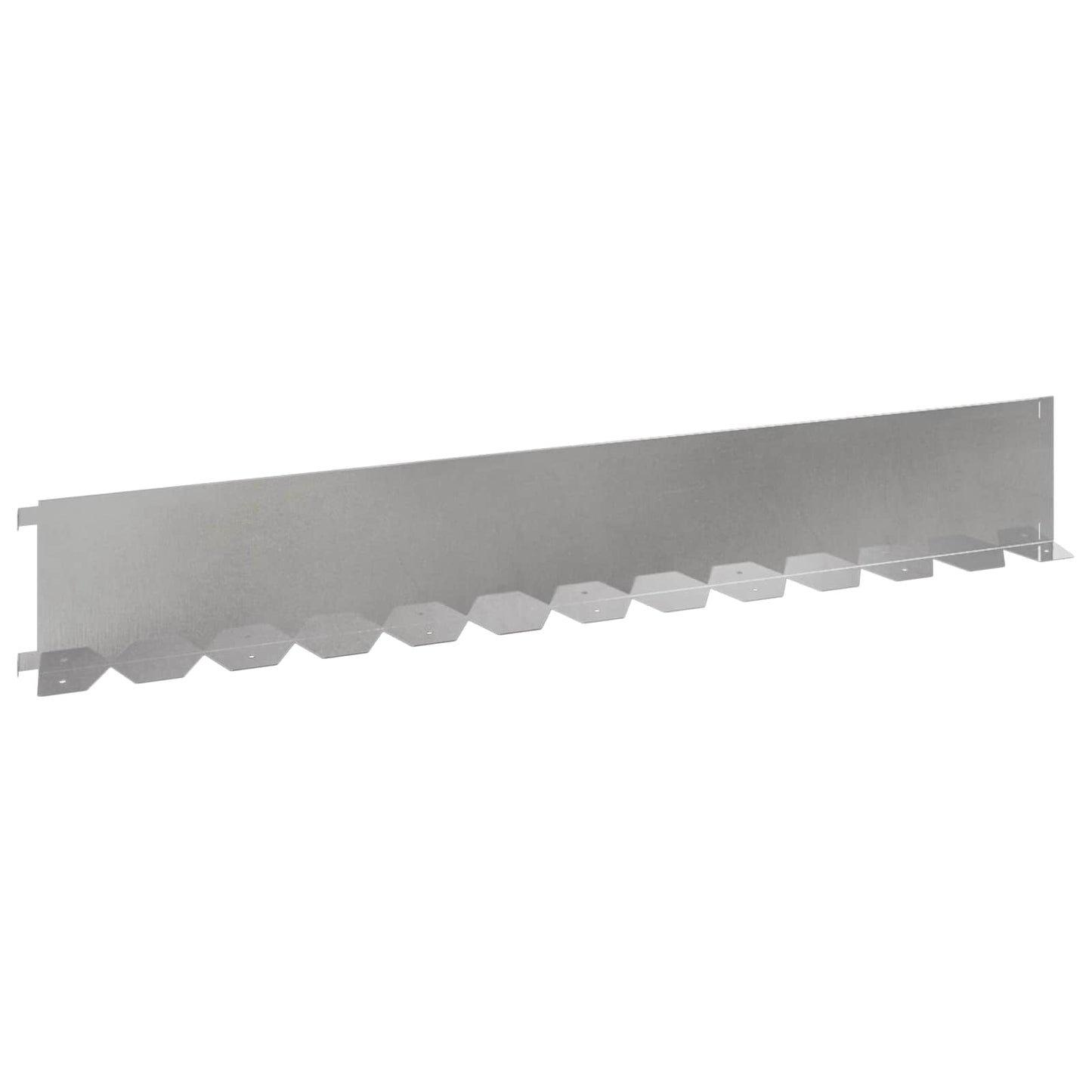 Lawn Edging 30 pcs 102 x 15 x 4 cm Steel Silver