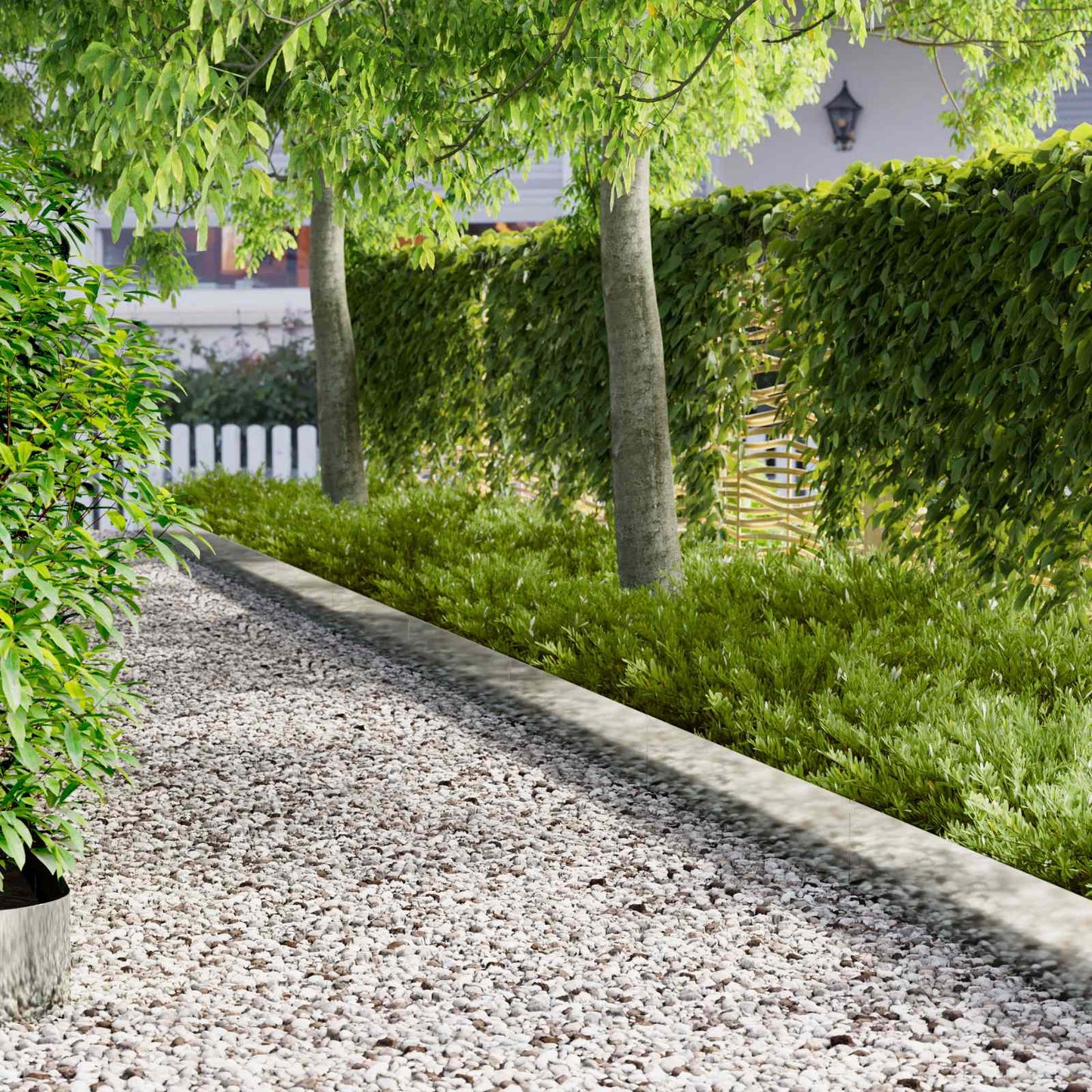 Lawn Edging 20 pcs 102 x 15 x 4 cm Steel Silver