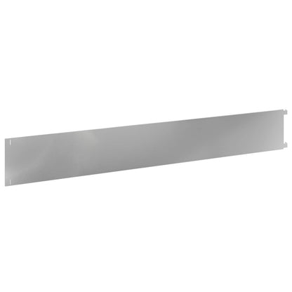 Lawn Edging 20 pcs 102 x 15 x 4 cm Steel Silver