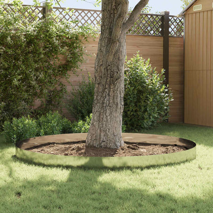 Lawn Edging 30 pcs 102 x 15 x 4 cm Steel Silver