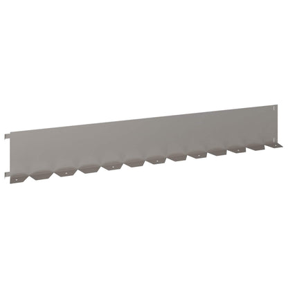 Lawn Edging 10 pcs 102 x 15 x 4 cm Steel Rusty