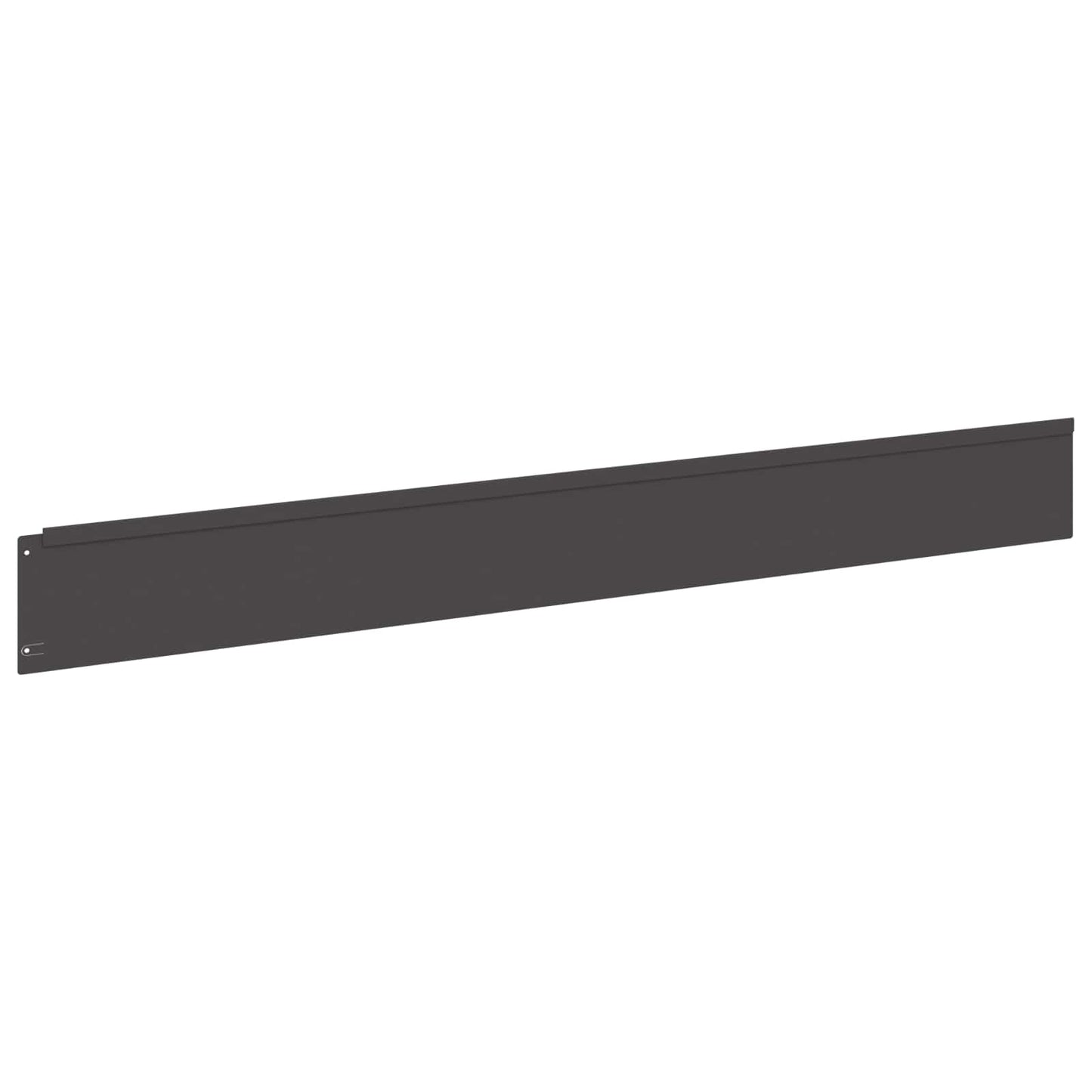 Lawn Edging 10 pcs 100 x 12 cm Steel Black