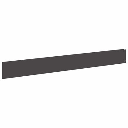 Lawn Edging 50 pcs 100 x 12 cm Steel Black
