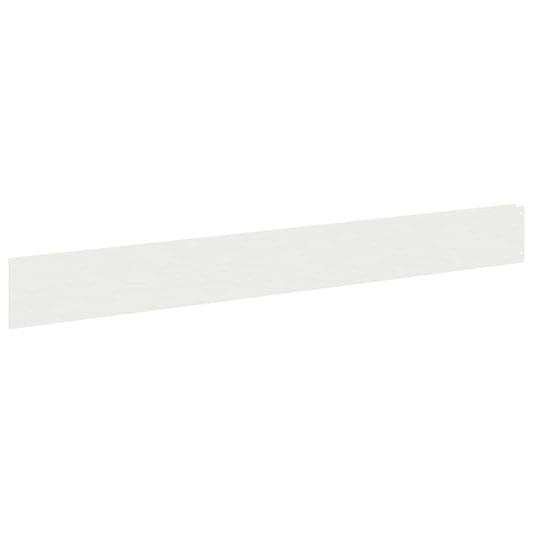 Lawn Edging 10 pcs 100 x 12 cm Steel White
