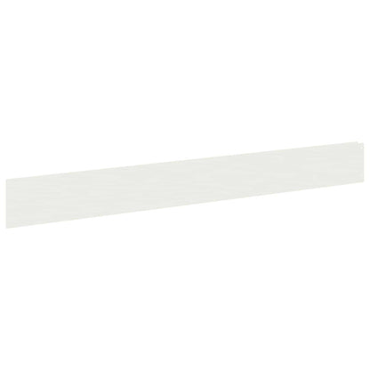 Lawn Edging 20 pcs 100 x 12 cm Steel White