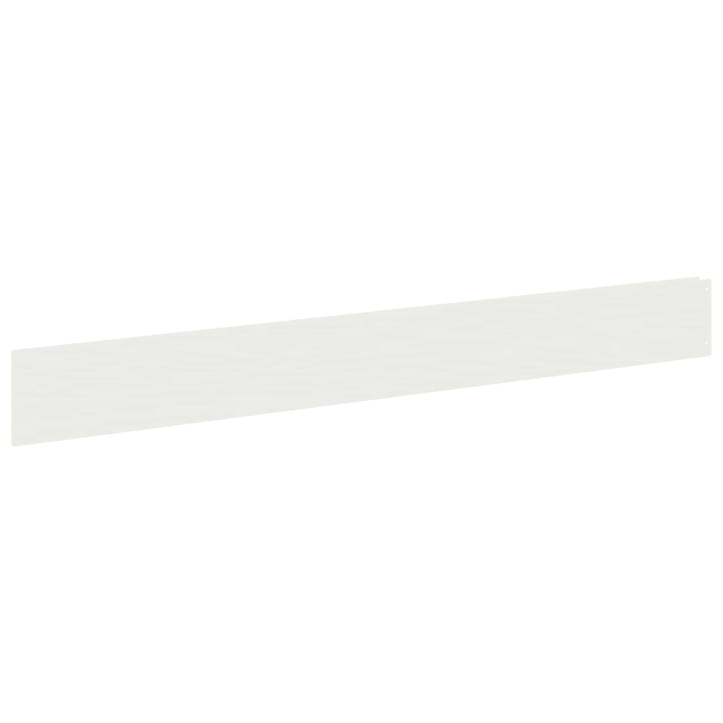 Lawn Edging 30 pcs 100 x 12 cm Steel White