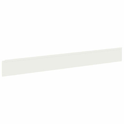 Lawn Edging 30 pcs 100 x 12 cm Steel White