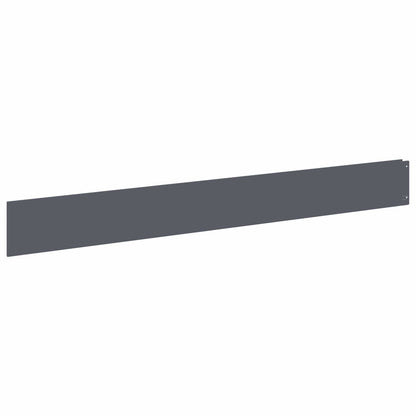 Lawn Edging 20 pcs 100 x 12 cm Steel Anthracite