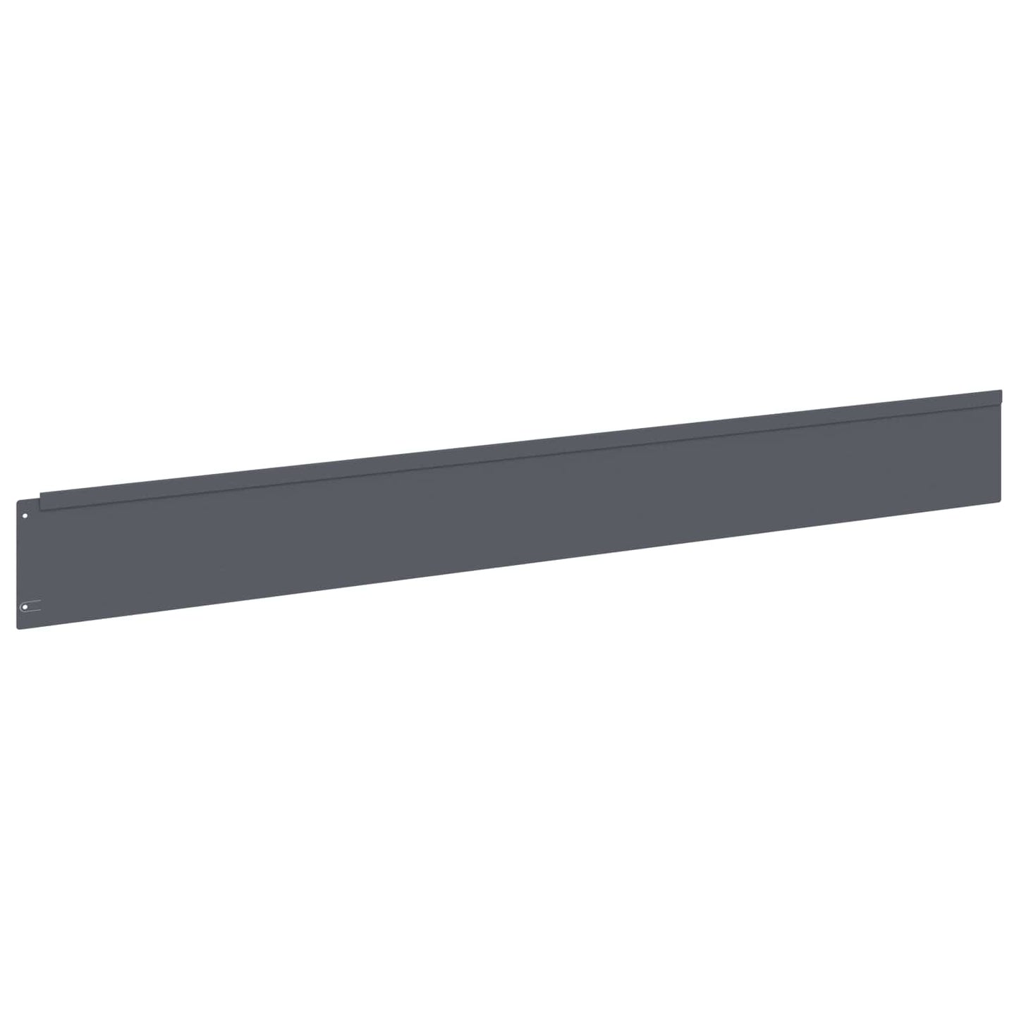 Lawn Edging 50 pcs 100 x 12 cm Steel Anthracite
