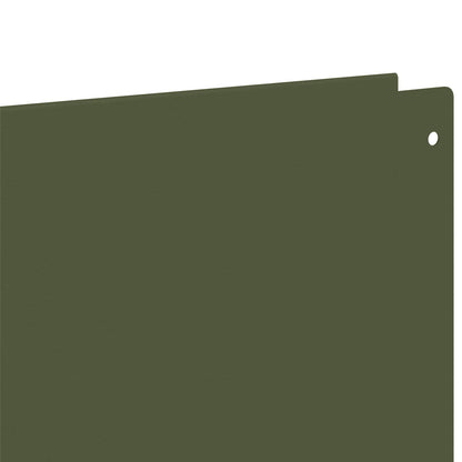 Lawn Edging 20 pcs 100 x 12 cm Steel Olive Green