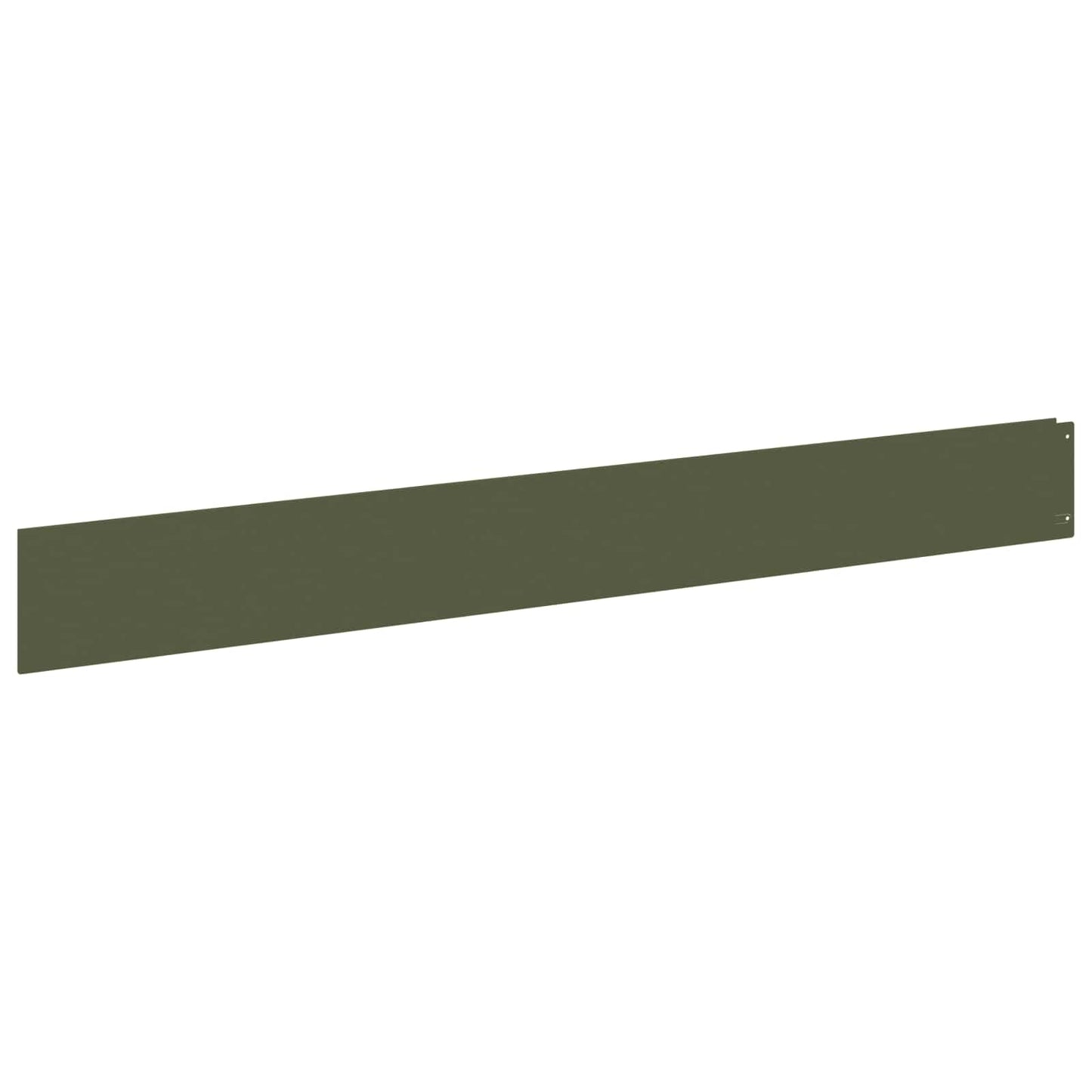 Lawn Edging 30 pcs 100 x 12 cm Steel Olive Green