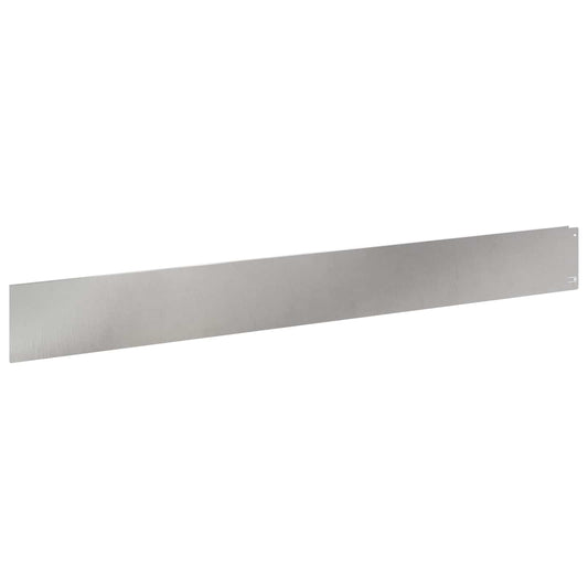 Lawn Edging 20 pcs 100 x 12 cm Steel Silver
