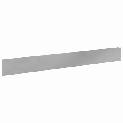 Lawn Edging 20 pcs 100 x 12 cm Steel Silver