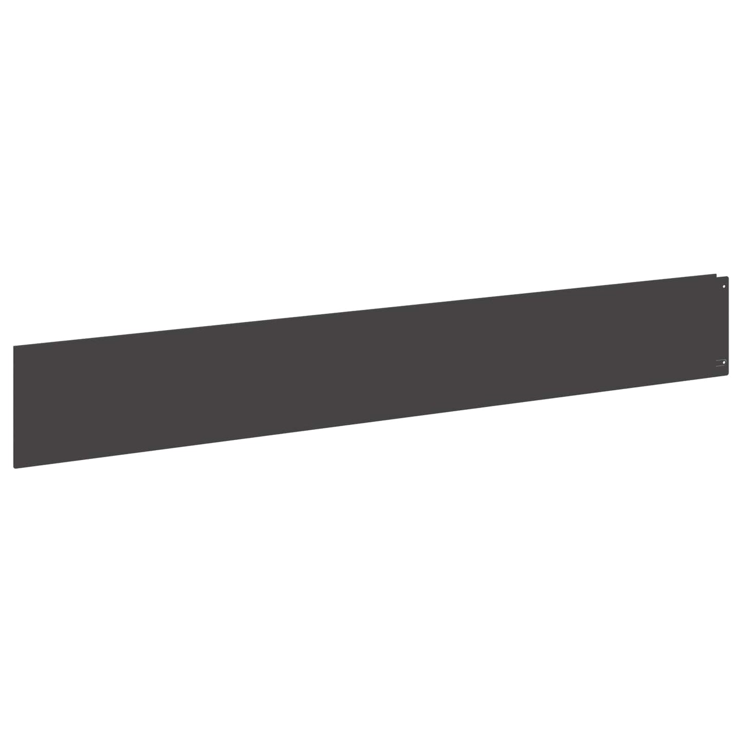Lawn Edging 20 pcs 100 x 15 cm Steel Black