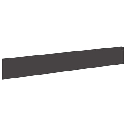Lawn Edging 30 pcs 100 x 15 cm Steel Black
