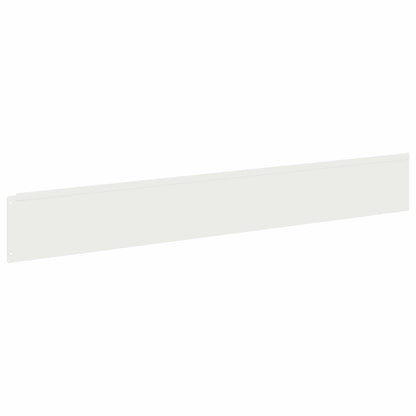 Lawn Edging 20 pcs 100 x 15 cm Steel White