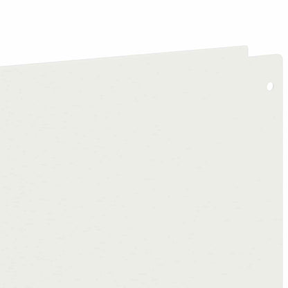 Lawn Edging 30 pcs 100 x 15 cm Steel White