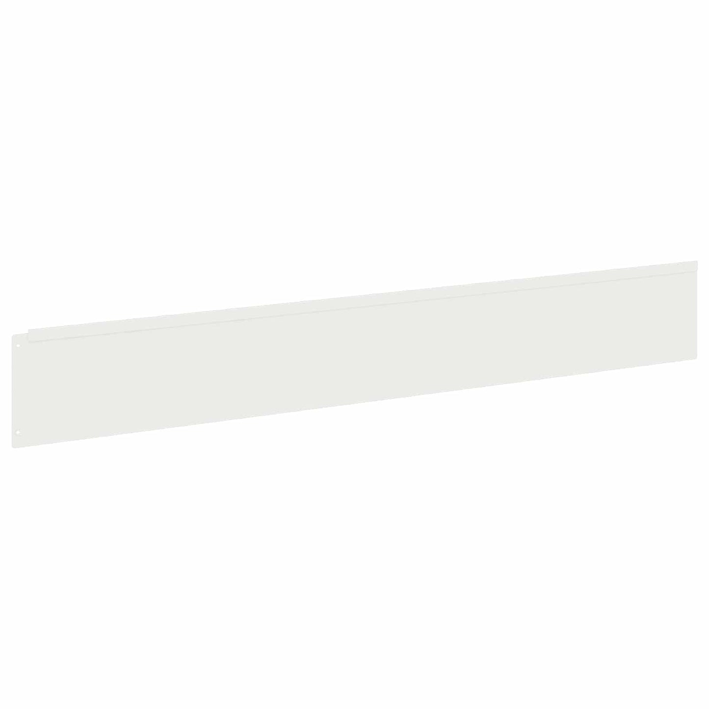 Lawn Edging 30 pcs 100 x 15 cm Steel White
