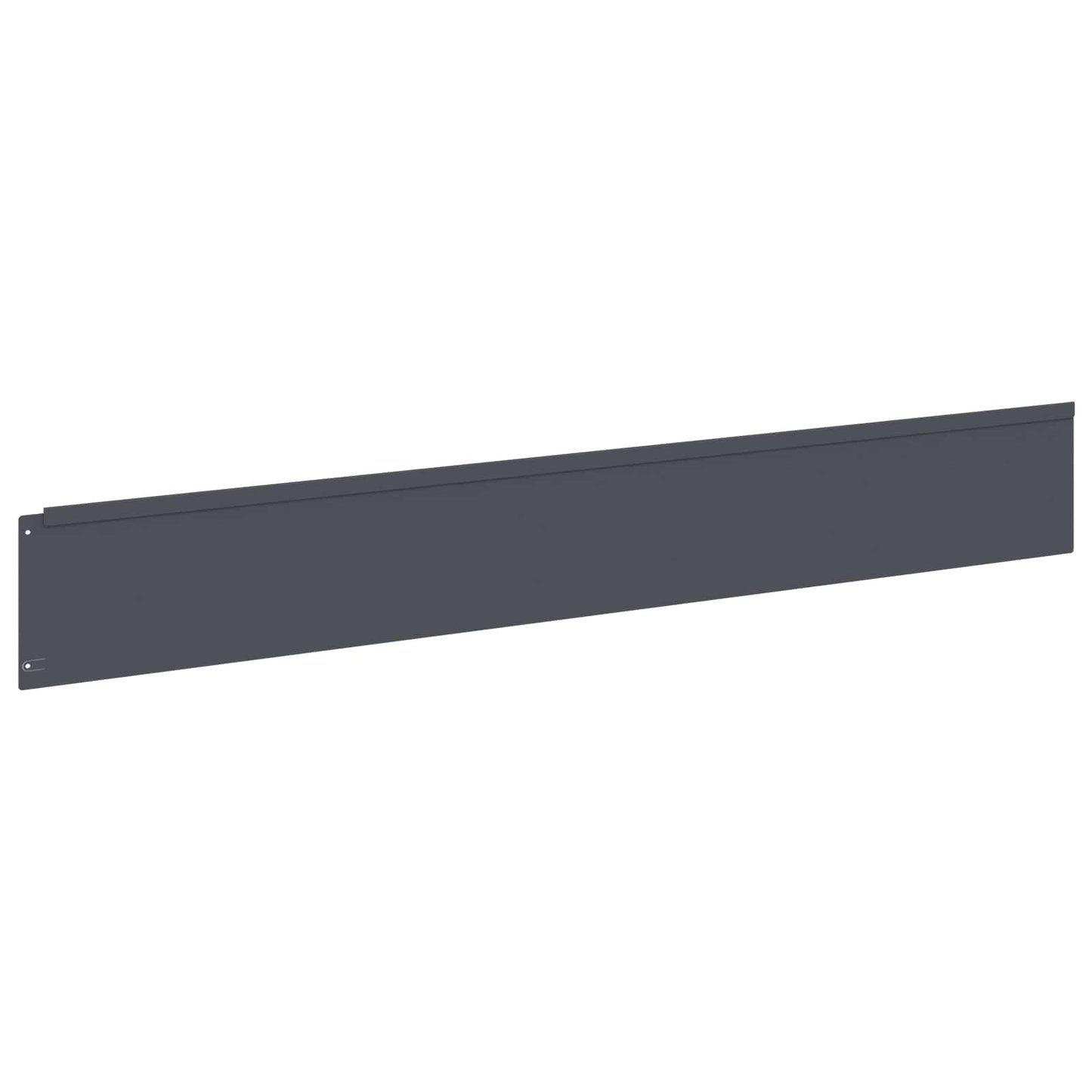 Lawn Edging 20 pcs 100 x 15 cm Steel Anthracite