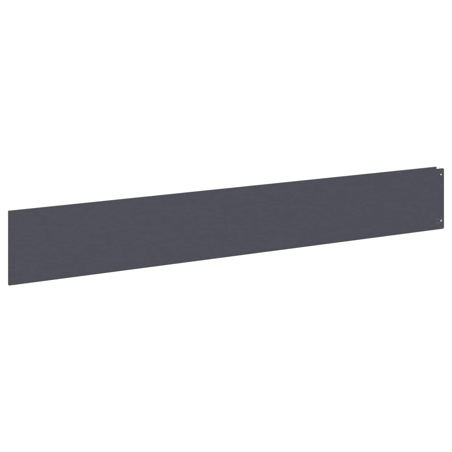 Lawn Edging 30 pcs 100 x 15 cm Steel Anthracite
