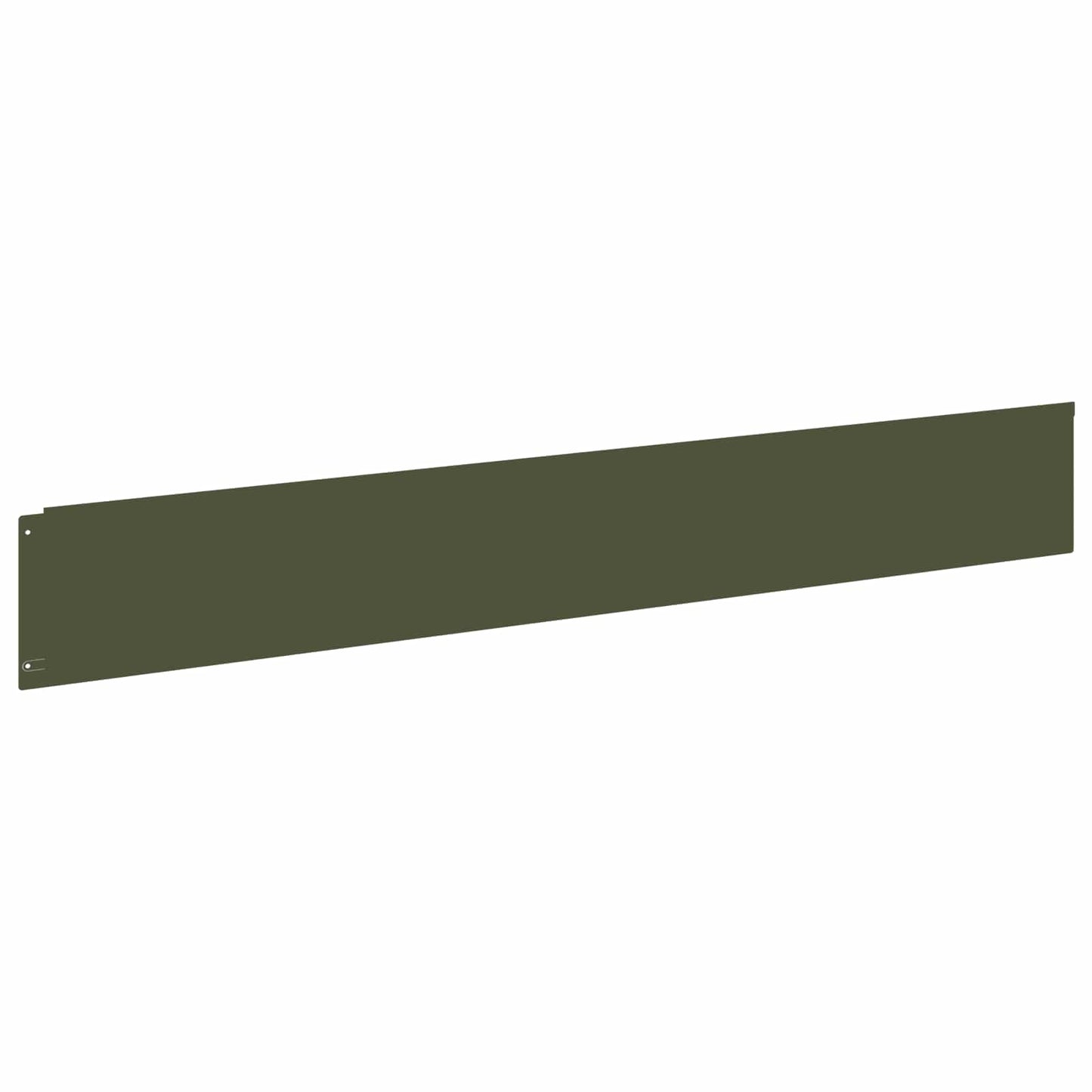 Lawn Edging 30 pcs 100 x 15 cm Steel Olive Green