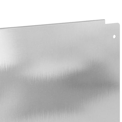 Lawn Edging 20 pcs 100 x 15 cm Steel Silver