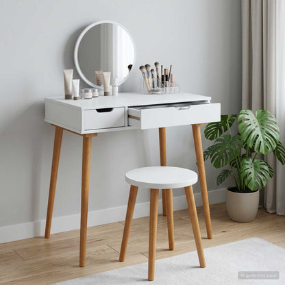 Dressing Table FAUSKE White 76 x 50 x 78 cm